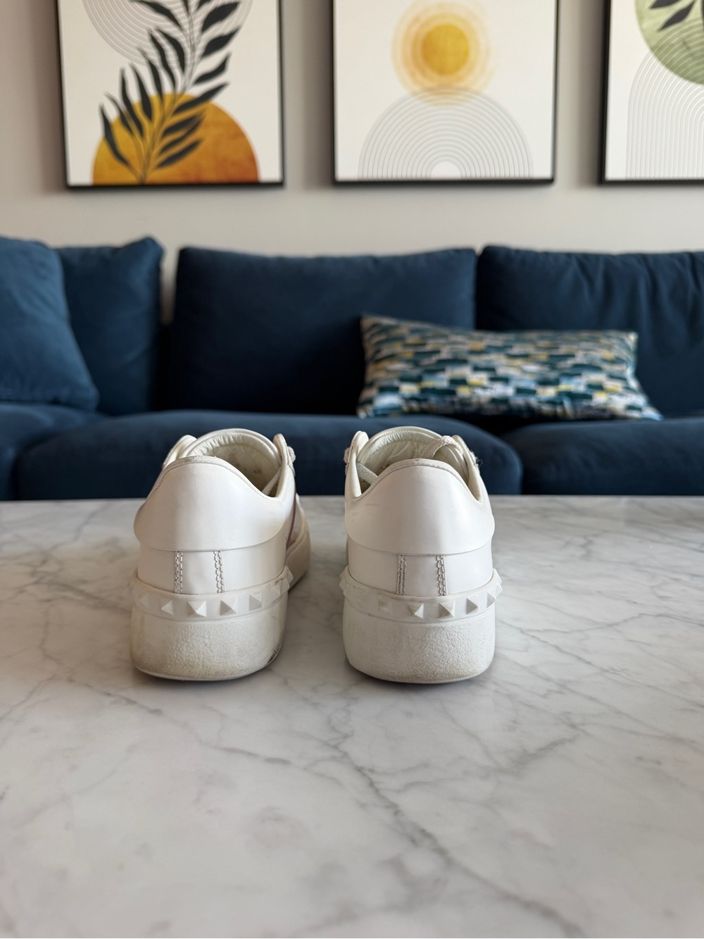 Nib Valentino rockstud pink sneakers - Picture 5 of 6